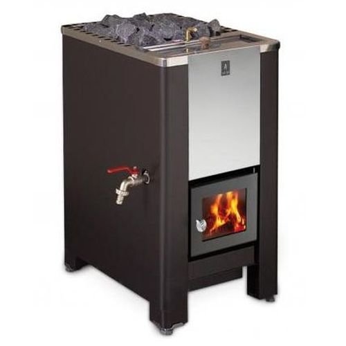 Печь-каменка KARHU 28 ES (Kastor) Дровяная каменка (печь) черного цвета. Домотехника - интернет-магазин: печи для бань по низким ценам с доставкой по России.