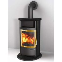 Печь 17 NGT ECOplus, brilliant-schwarz 471, рамка золото (Hark)