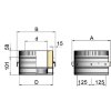 Опора DOH на трубу D115 с изол.50мм, нерж321/нерж304 (Вулкан) - 