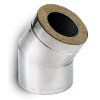 Отвод 30° DOTH D150 с изол.50мм, нерж321/оцинк (Вулкан) - 