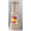 Печь Bella Rosa Klassik 2 ECOplus, cashmere, рамка хром + компл. труб (Hark) - 