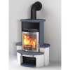 Печь 34 GT ECOplus, jeansblau 155, рамка хром (Hark) - 