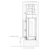 Облицовка DIAMANTE, с банкеткой dx, под Cristal 90 (EdilKamin) - 