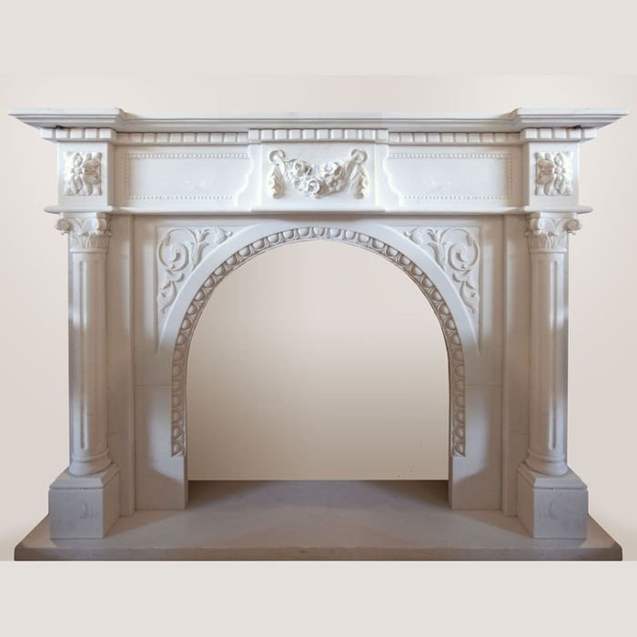 Портал MF 96630, White (Art World) Выполнен из мрамора. Дизайнерское исполнение мраморного портала демонстрирует изысканное и крайне удачное сочетание таинственной готики со строгим классицизмом. Величественные колонны портала подчеркивают красивую арку, обрамленную интересными декоративными узорами. классические греческие пилястры и пьедесталы колонн также наилучшим образом корелируются с аристократическими орнаментами верхней панели облицовки. Холодный жемчужный оттенок натурального белого мрамора дополняют царственный антураж данной модели. Хотите купить камины из мрамора? Домотехника - большой выбор с доставкой по России.