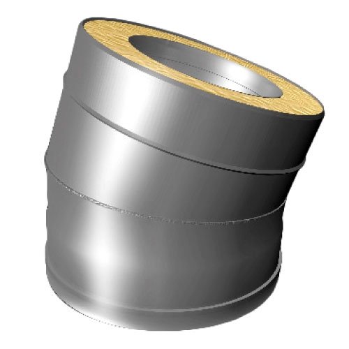 Отвод 15° V50R D200/300, нерж 321/304 (Вулкан) Отвод 15° V50R D200/300, двустенный с раструбно-профильным соединением. Материал изготовления: нержавеющая сталь AISI 321/304. Ищете дымоходы из нержавейки? Поможем подобрать, доставим по России -Домотехника!