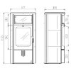 Печь Hark 57, deco-cotto 351, черная рамка (Hark) - 