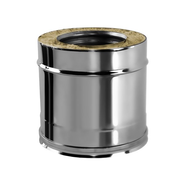 Труба V50R L250 D120/220, нерж 321/304 (Вулкан) Труба прямая L250 двустенная с раструбно-профильным соединением на трубу с диаметром 120/220 мм. Материал изготовления: нержавеющая сталь AISI 321/304. Ищете дымоходы из нержавейки? Поможем подобрать, доставим по России -Домотехника!