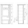 Печь 17 NHGT ECOplus, deco-cotto/sahara 239, рамка хром (Hark) - 