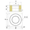 Опора нижняя V50R D120/220 с боковым выпуском конденсата, нерж 321/304 (Вулкан) - 