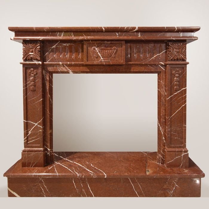 Портал Paris II, Red (Continental) Мраморный портал с пластинами. Дизайнерское исполнение мраморного портала Paris отражают традиционную французскую импозантность, изысканность и легкость. Гармоничное сочетание стиля модерн с классикой делают возможным выражение современных тенденций через призму античности. Например, смелый и насыщенный коричневый, почти бордовый цвет мрамора Red и его белые прожилки соединяются в удачном симбиозе с классическими декоративными узорами и орнаментами на поверхности портала. Хотите купить камины из мрамора? Домотехника - большой выбор с доставкой по России.