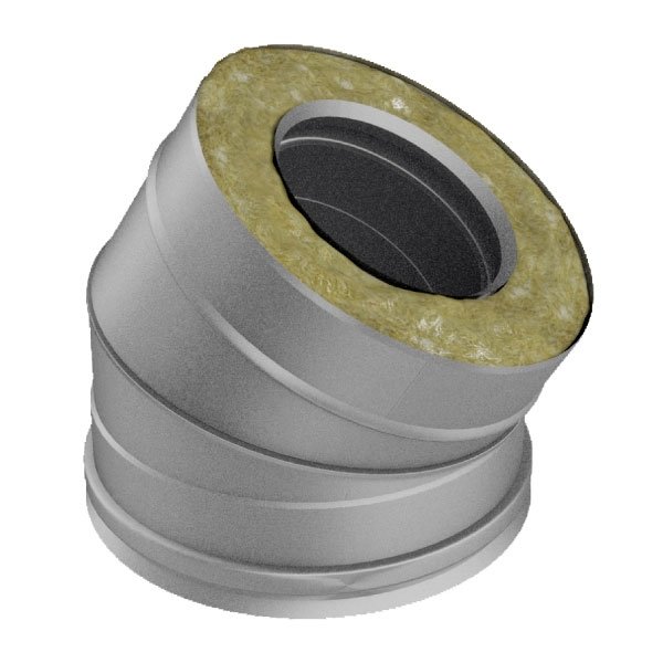 Отвод 30° V50R D200/300, нерж 321/304 (Вулкан) Отвод 30° V50R D200/300, двустенный с раструбно-профильным соединением. Материал изготовления: нержавеющая сталь AISI 321/304. Ищете дымоходы из нержавейки? Поможем подобрать, доставим по России -Домотехника!