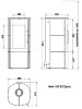 Печь Hark 105 ECOplus, brilliant-schwarz 471, черная рамка (Hark) - 