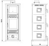 Печь Stella с духовкой, beige/cream (Palazzetti) - 
