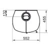 Печь 98 ECOplus, creme-weib 118, черная рамка (Hark) - 