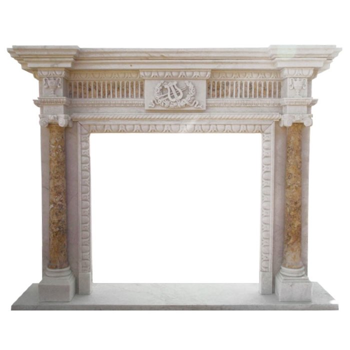 Портал MF 96663, White+Perlato Svevo (Art World) Выполнен из мрамора White + Perlato Svevo. Хотите купить камины из мрамора? Домотехника - большой выбор с доставкой по России.