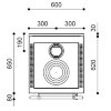 Печь-плита RUSTICA 60 L (J. Corradi) - 