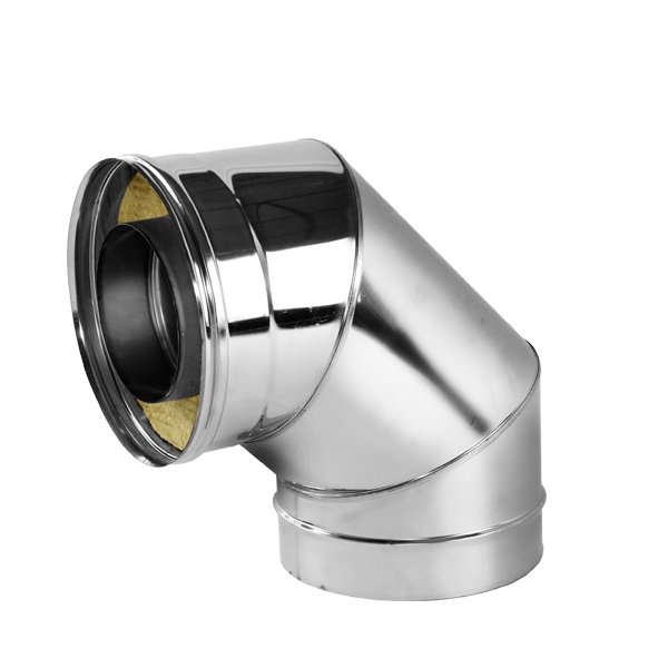 Отвод V50R 90° D120/220, нерж 321/304 (Вулкан) Отвод 90 градусов двустенный с раструбно-профильным соединением на трубу с диаметром 120/220 мм. Материал изготовления: нержавеющая сталь AISI 321/304. Ищете дымоходы из нержавейки? Поможем подобрать, доставим по России -Домотехника!