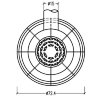 Печь Bella Rosa Klassik 3 ECOplus, java 493, рамка золото (Hark) - 