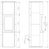 Печь 91 GT ECOplus, brilliant-schwarz 471, черная рамка (Hark) - 