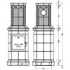 Печь Bella Noche 2 ECOplus, konigsblau, рамка хром + 2 кольца (Hark) - 
