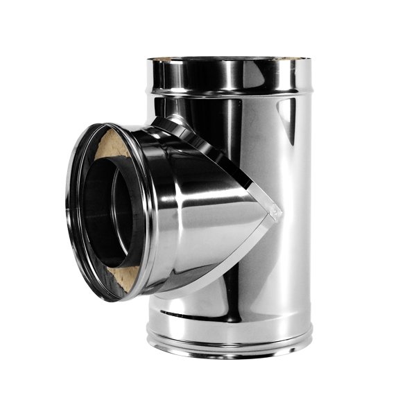 Тройник V50R 90° D250/350, нерж 321/304 (Вулкан) Тройник 90 градусов двустенный с раструбно-профильным соединением на трубу с диаметром 250/350 мм. Материал изготовления: нержавеющая сталь AISI 321/304. Ищете дымоходы из нержавейки? Поможем подобрать, доставим по России -Домотехника!