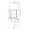 Топка G 45 LD, стекло справа (Rocal) - 