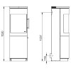 Печь 116 ECOplus, opak-schwarz 460 (Hark) - 