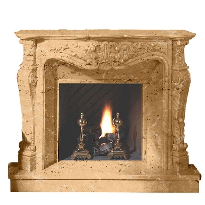 Портал DONATELLO, Travertino Romano aged (Crumar) Камин (портал) из мрамора Travertino Romano aged, с адаптационными пластинами 100х50х3 см - 3 шт. Коллекция Classic. Все камины изготовлены из натурального камня и мрамора, поэтому цвет и прожилки - уникальны!,Хотите купить камины из мрамора? Домотехника - большой выбор с доставкой по России.