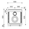 Печь-плита RUSTICA 60 L THERMO (J. Corradi) - 