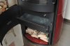 Печь 98 ECOplus, bordeaux-rot 310, черная рамка (Hark) - 