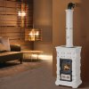 Печь Marlene Mini, bianco + decoro D1 (Sergio Leoni) - 