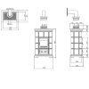 Печь Marlene Mini, bianco + decoro D1 (Sergio Leoni) - 