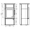 Печь 44-5.1 GT ECOplus, creme-weib 118, черная рамка (Hark) - 