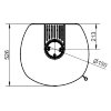 Печь 44-5.1 GT ECOplus, creme-weib 118, черная рамка (Hark) - 