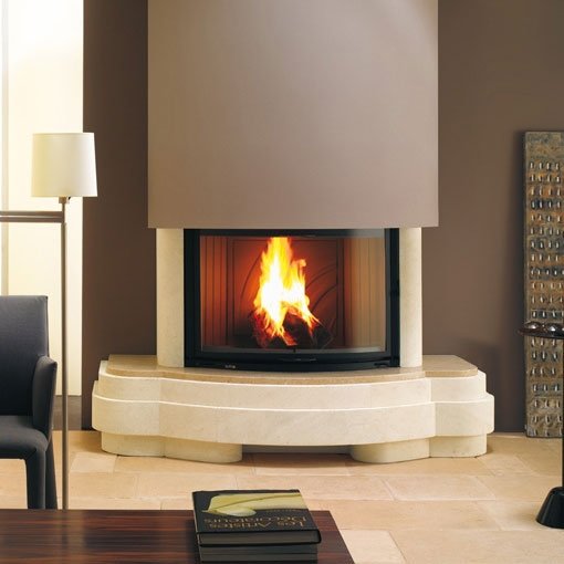 Облицовка CYCLADE Galb 97 D+CM (Supra) Облицовка Cyclade Gaid 97 из Dordogne + пластина из Crema Marfil. Домотехника - камины по низким ценам, доставка по России! Большой каталог.